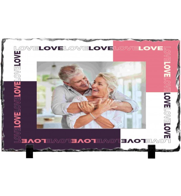 Κορνίζα απο Γρανίτη 15X20cm Love Love Love