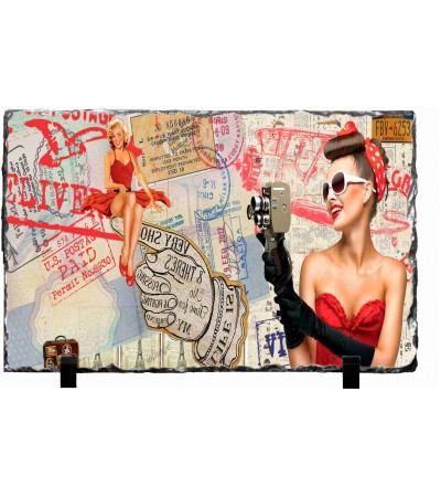 Κορνίζα απο Γρανίτη 15X20cm Vintage