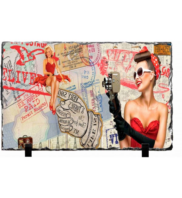 Κορνίζα απο Γρανίτη 15X20cm Vintage