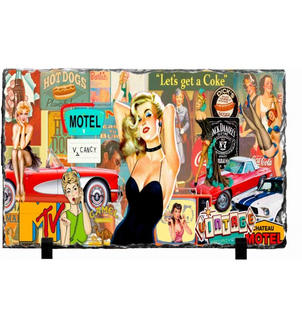 Κορνίζα απο Γρανίτη 15X20cm Vintage